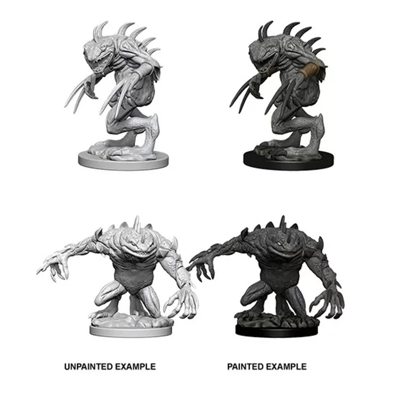 D&D Nolzur's Marvelous Miniatures - Grey Slaad and death slaad