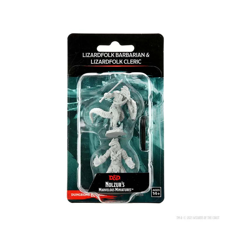 D&D Nolzur’s Marvelous Miniatures: Lizardfolk Barbarian & Lizardfolk Cleric