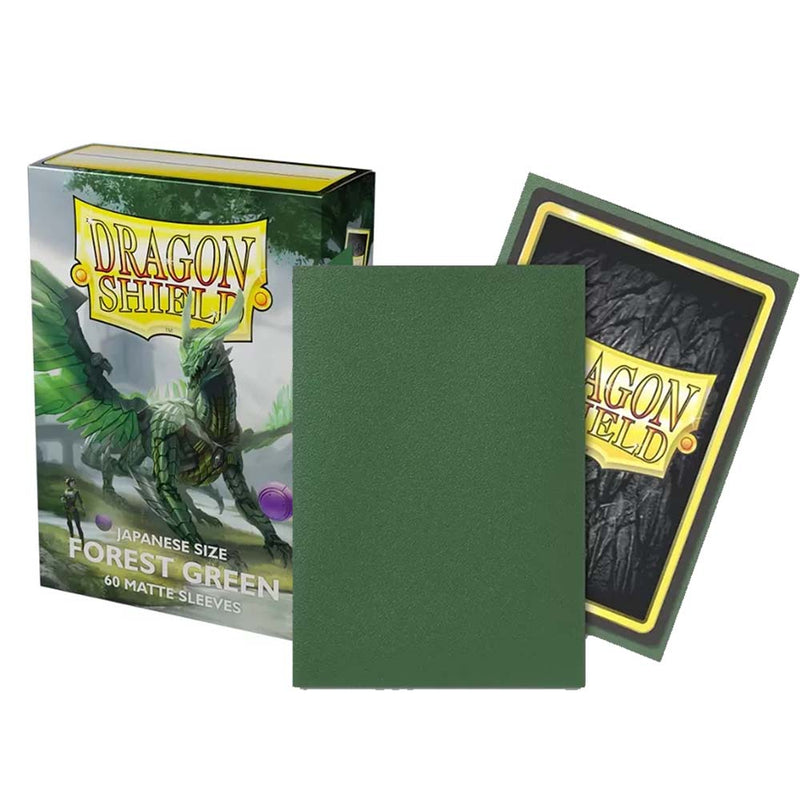Dragon Shield: Japanese Size 60Ct - Forest Green Matte Card Sleeves | Available Now