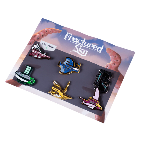 Fractured Sky - Airship Pin Set