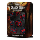 Dragon Storm Silicone Dice Set: Black Dragon Scale