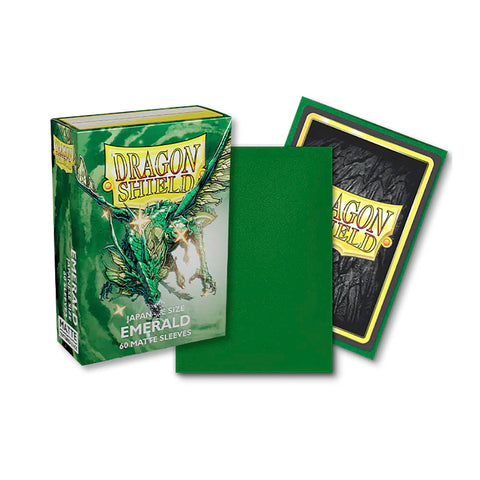 Dragon Shield: Japanese Size 60Ct - Emerald Matte Card Sleeves | Available Now