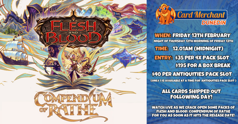 Compendium of Rathe Release Pack Break Stream! - Friday 13th February 12:01am!