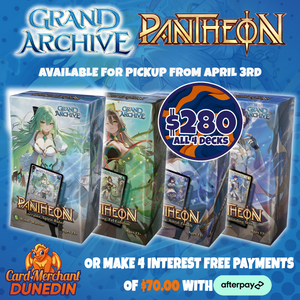 *Pre-Order* Grand Archive: Radiant Origins Pantheon 4 x Decks  | Available April 3, 2026