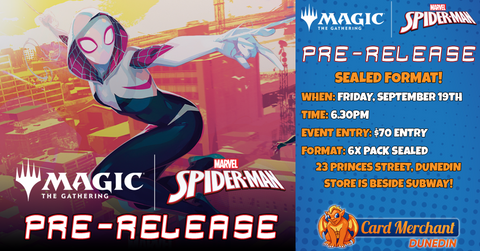 Magic: The Gathering – Spiderman Pre-Release! Ticket - Fri,  19  Sep 2025