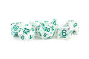 Metallic Dice Games: 16mm Resin Poly Dice Set - Recycled Rainbow | Available Now