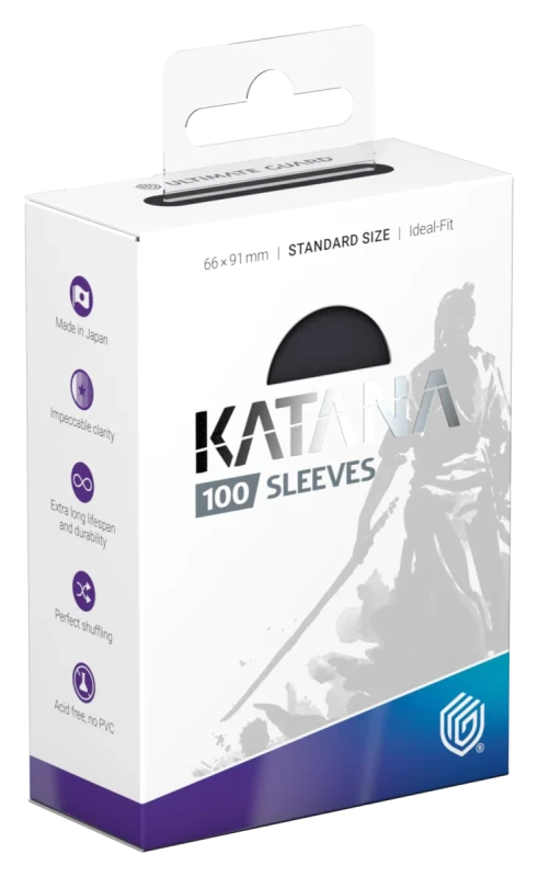 Katana Sleeves Standard Size (100) - Obsidian Shard