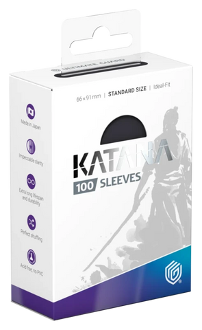 Katana Sleeves Standard Size (100) - Obsidian Shard