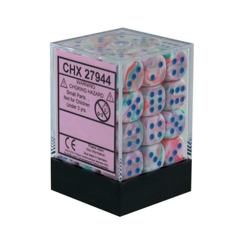 Chessex - Festive 12mm D6 Dice - Pop Art /blue