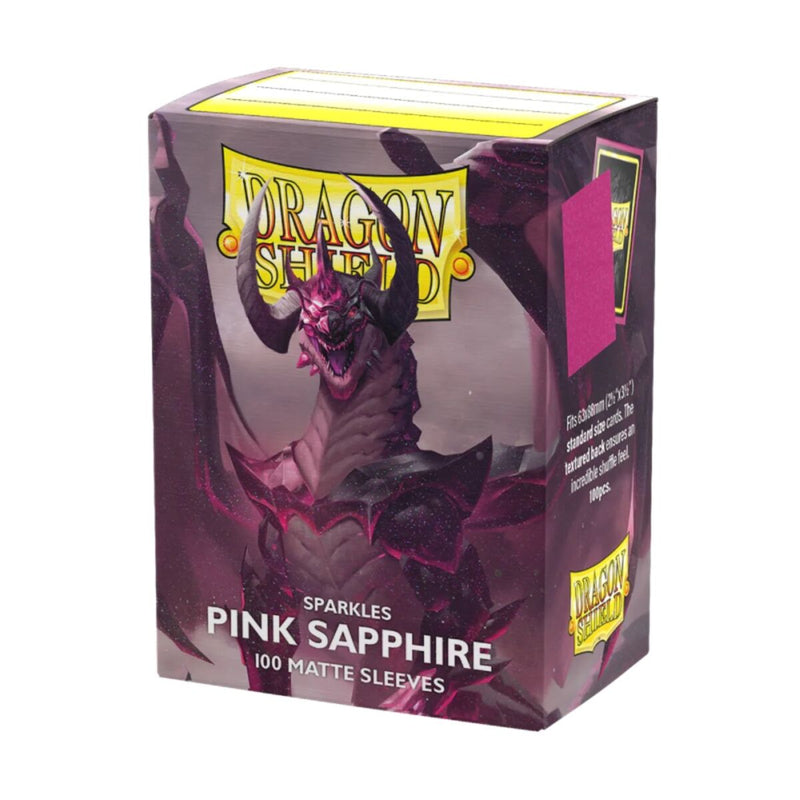 Dragon Shield: Sleeves – Matte – Sparkles: Pink Sapphire | Available