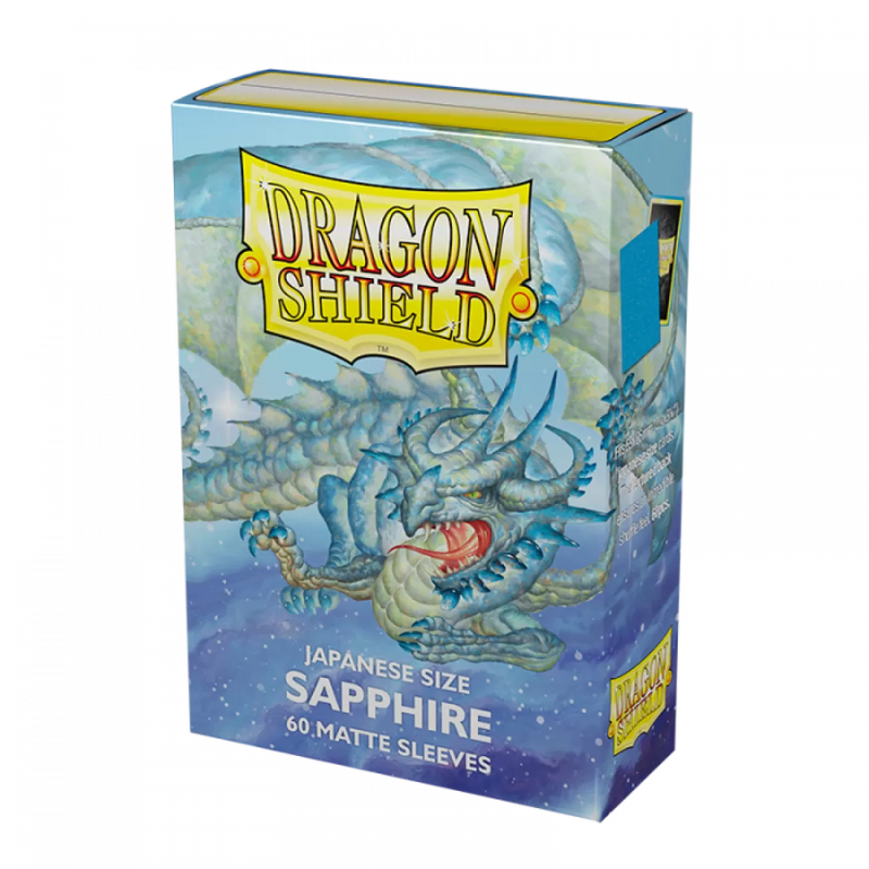 Dragon Shield: Japanese Size 60Ct - Sapphire Matte Card Sleeves | Available Now