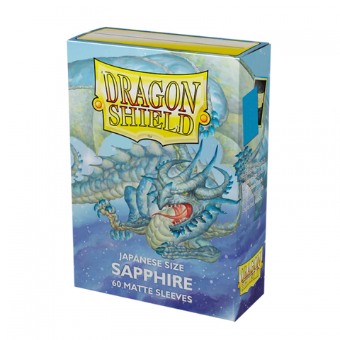 Dragon Shield: Japanese Size 60Ct - Sapphire Matte Card Sleeves | Available Now