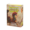 Dragon Shield: Japanese Size 60Ct - Amber Card Sleeves | Available Now