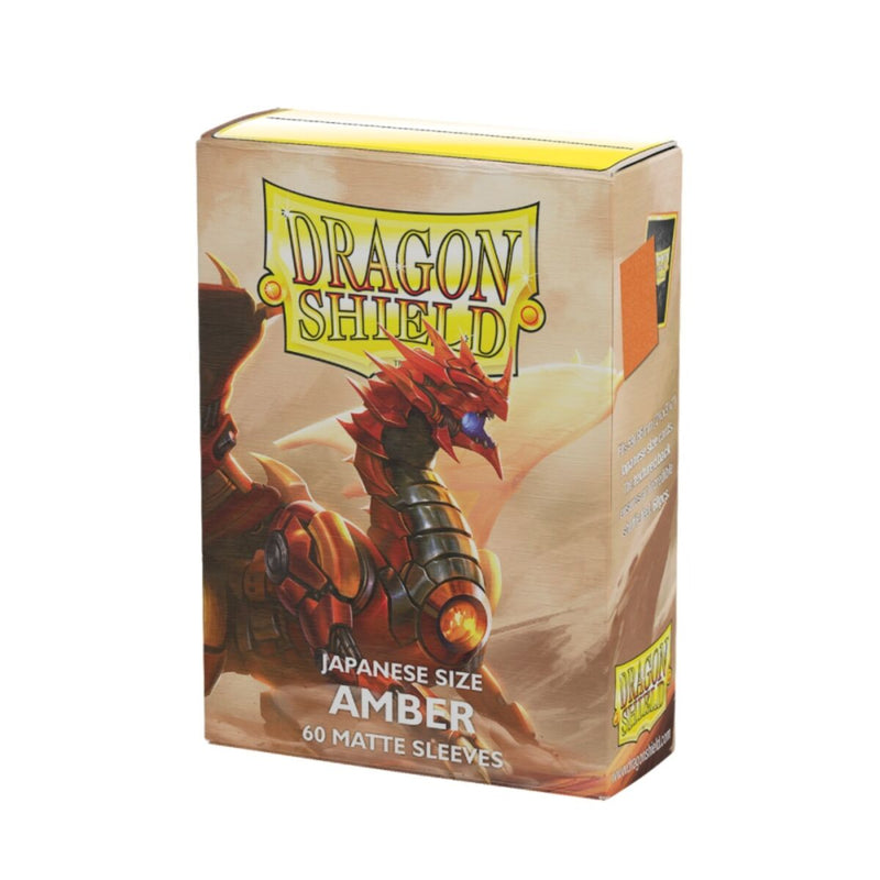 Dragon Shield: Japanese Size 60Ct - Amber Card Sleeves | Available Now