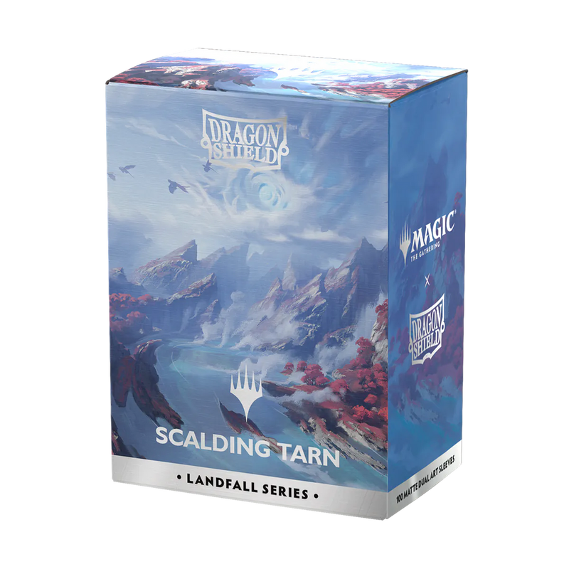 Dragon Shield: Scalding Tarn - Magic The Gathering Landfall Series -  100ct Art Dual Matte Standard Sleeves | Available Now