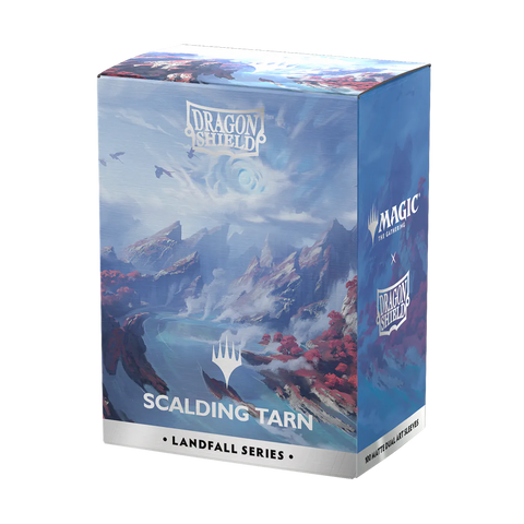 Dragon Shield: Scalding Tarn - Magic The Gathering Landfall Series -  100ct Art Dual Matte Standard Sleeves | Available Now