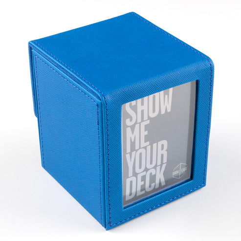 Show Case: 100 Count Leather Deck Box - Blue | Available Now
