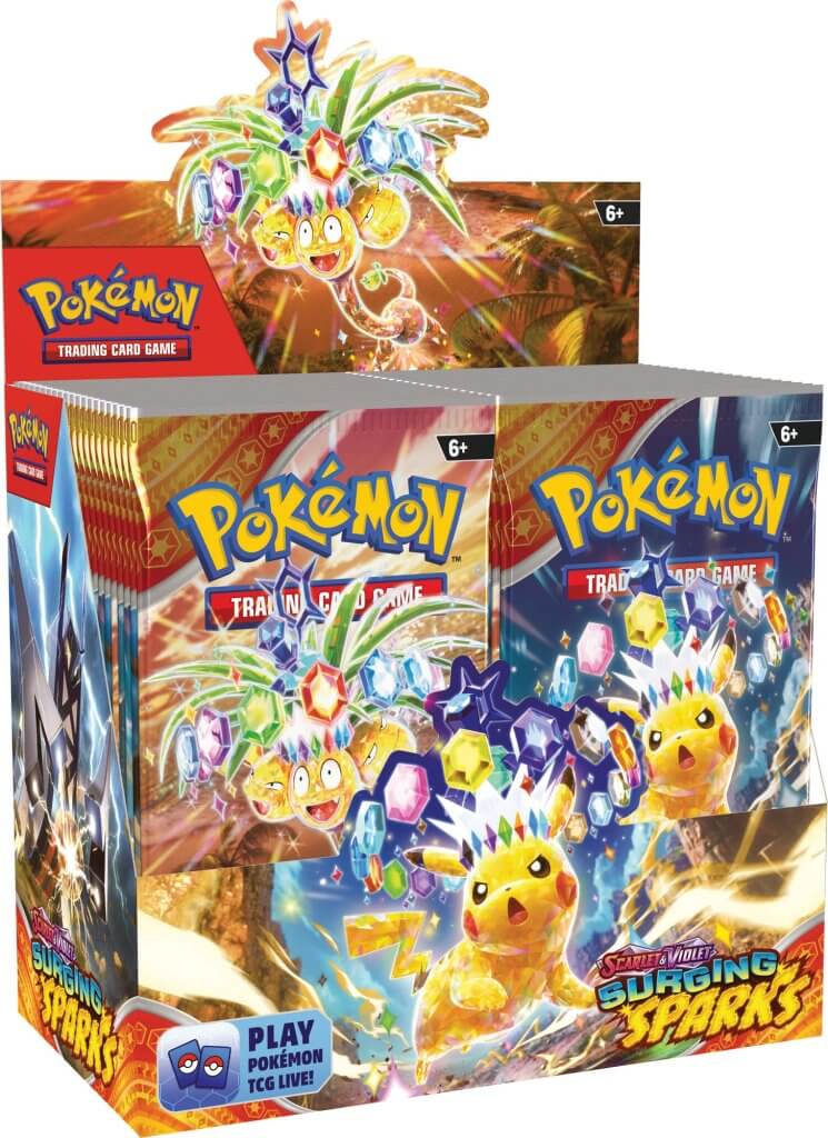 Pokemon TCG: Surging Sparks Booster Box | Card Merchant Dunedin Pokemon TCG: Surging Sparks Booster Box | Card Merchant Dunedin