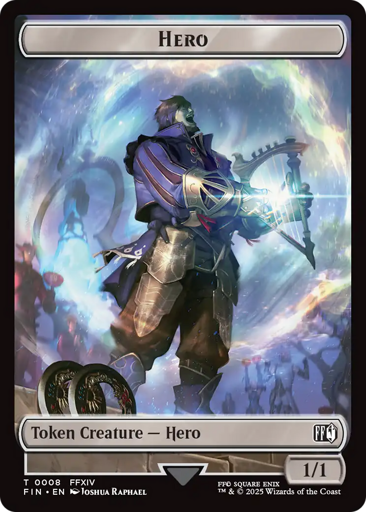 Hero (0008) // Treasure Double-Sided Token [FINAL FANTASY Tokens]