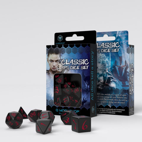 Q Workshop: Classic RPG - Black and Red Dice | Available Now