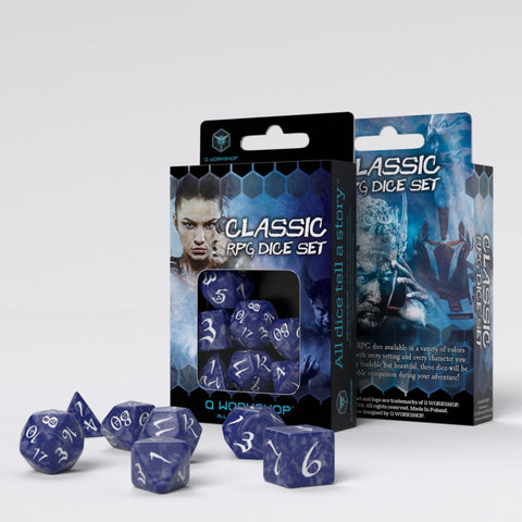 Q Workshop: Classic RPG - Cobalt and White Dice | Available Now