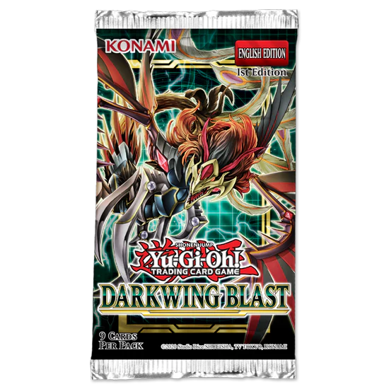 YGO Booster Pack - Darkwing Blast (1st Edition)