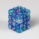 Chessex - Festive 12mm D6 Dice - Waterlily /white
