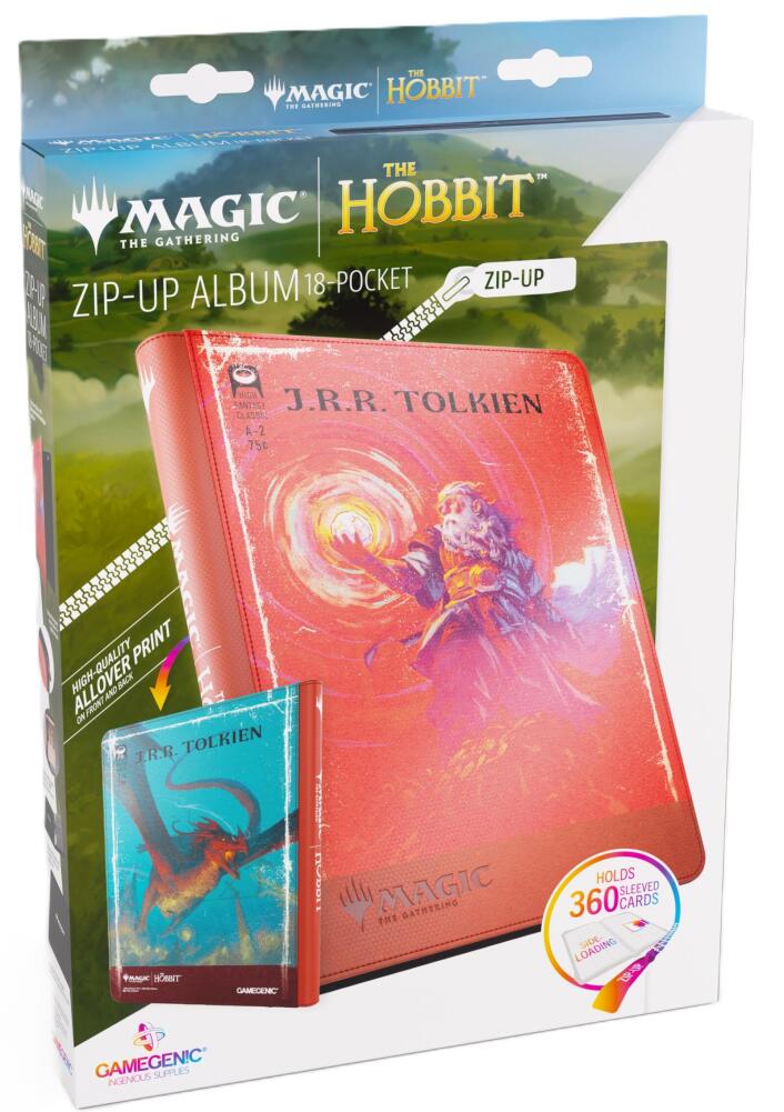 Gamegenic Magic The Gathering The Hobbit Zip-Up Album 9-Pocket - The Arkenstone/Smaug, Worm of Dread