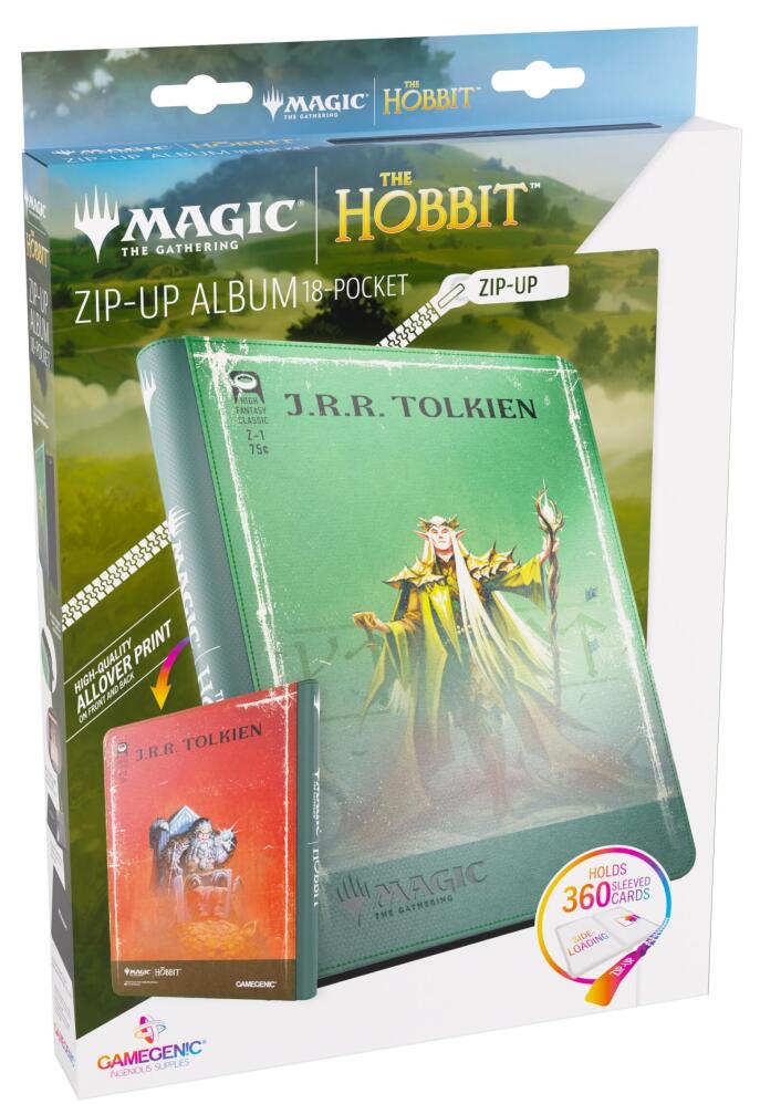 Gamegenic Magic The Gathering The Hobbit Zip-Up Album 9-Pocket - Thranduil, the Elvenking/The Mountain-king