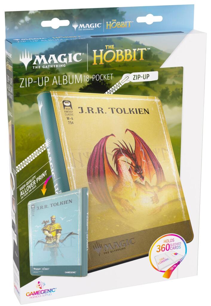 Gamegenic Magic The Gathering The Hobbit Zip-Up Album 9-Pocket - Gleaming Splendor/The King of Dale