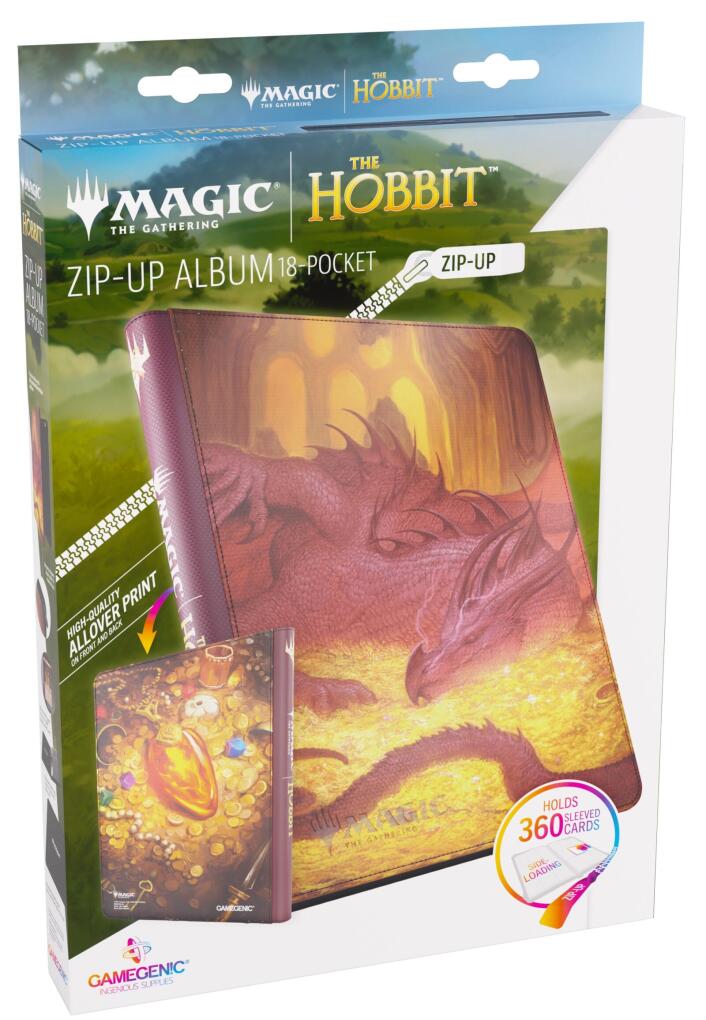 Gamegenic Magic The Gathering The Hobbit Zip-Up Album 9-Pocket - Smaug's Mox Amber