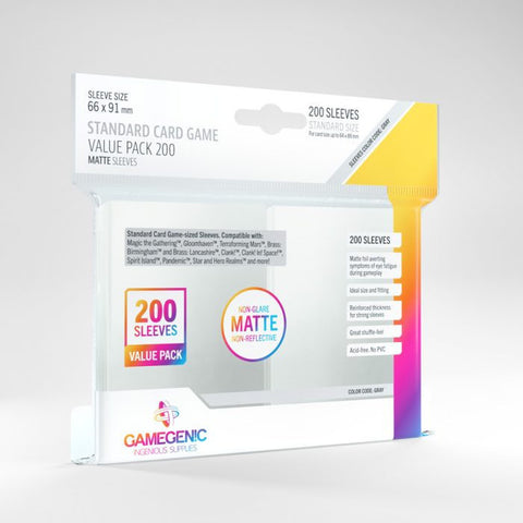 Gamegenic Matte Sleeves (Standard) 200pk