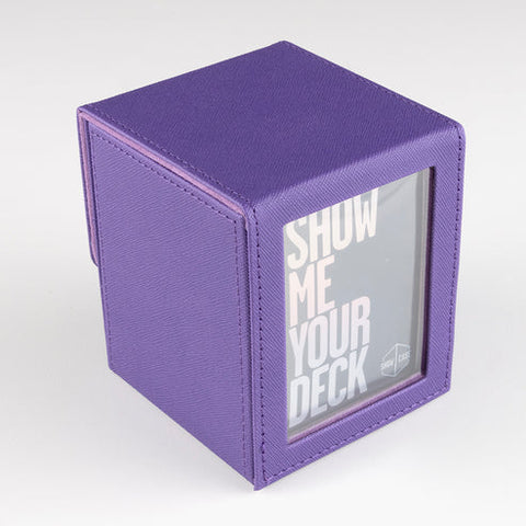 Show Case: 100 Count Leather Deck Box - Purple | Available Now