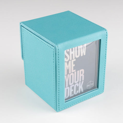 Show Case: 100 Count Leather Deck Box - Teal | Available Now