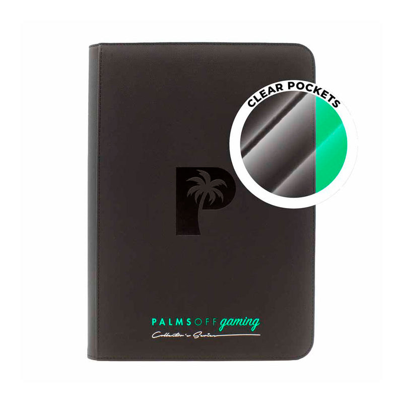 Palms Off Gaming: Clear Top Loader Zip Binder - Black Binder | Available Now