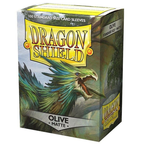 Dragon Shield: Standard Matte - Olive Card Sleeves | Available Now