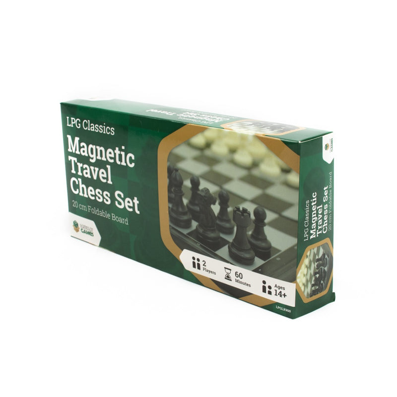 LPG Plastic Magnetic Travel Chess Set - 20cm Foldable Board