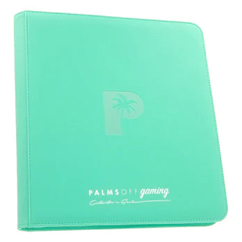 Palms Off Gaming: Collector Series 12 Pocket Zip Binder - Turquoise Binder | Available Now