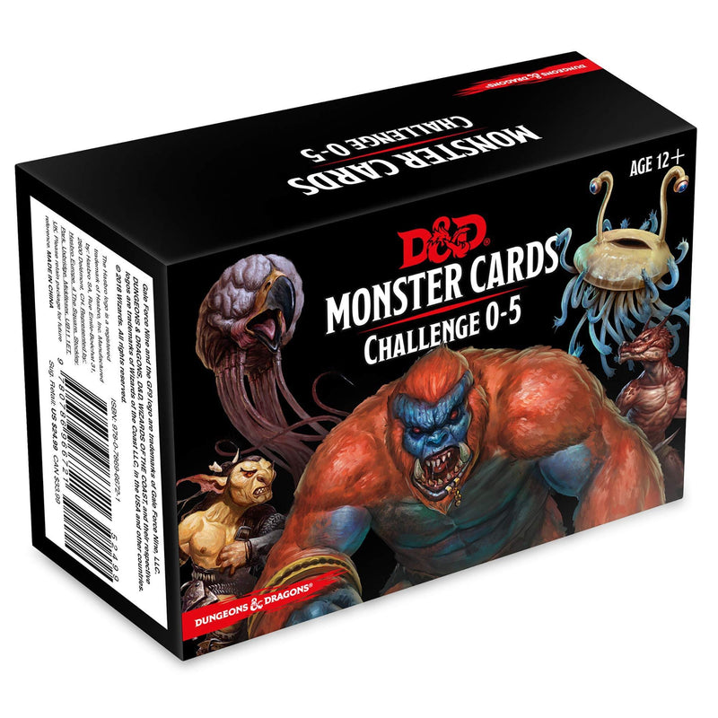 5E Monster Cards Challenge 0-5 Media - Dungeons & Dragons 