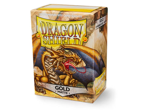 Dragon Shield: Standard Matte - Gold Card Sleeves | Available Now