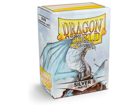 Dragon Shield: Standard Matte - Silver Card Sleeves | Available Now