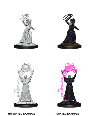 D&D Nolzur's Marvelous Miniatures: Drow Mage & Drow Priestess