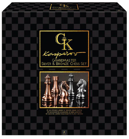 Kasperov Grandmaster Silver & Bronze Chess Set