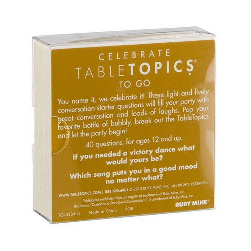 TABLETOPICS To Go - Celebrate