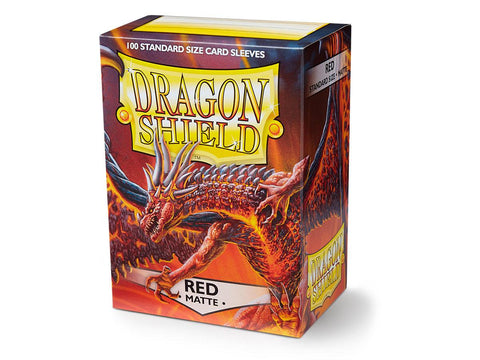 Dragon Shield: Standard Matte - Red Card Sleeves | Available Now