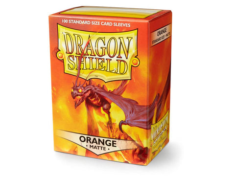 Dragon Shield: Standard Matte - Orange Card Sleeves | Available Now
