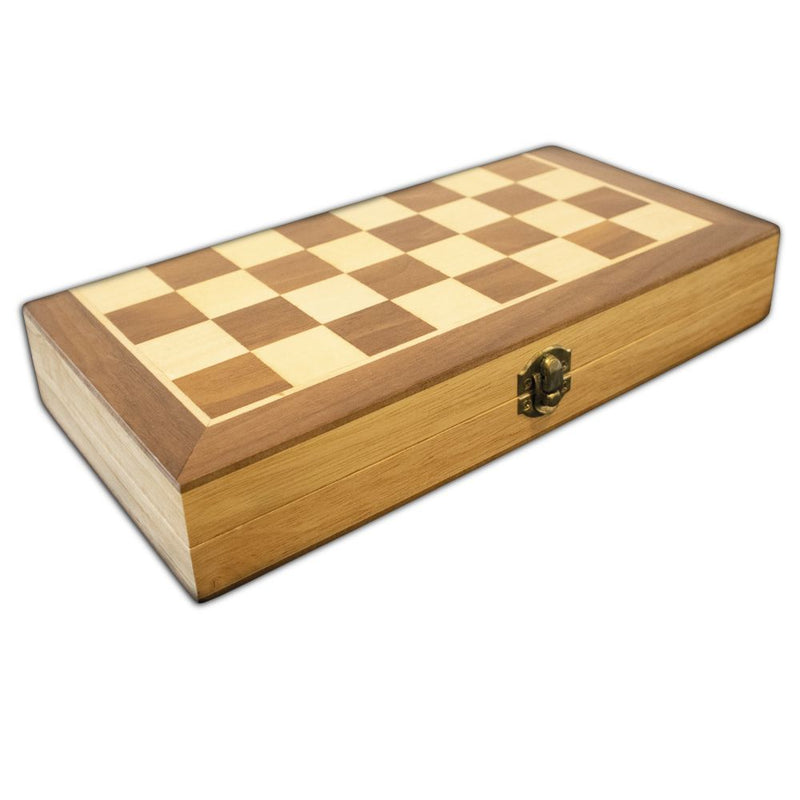 LPG Wooden Folding Chess/Checkers/Backgammon Set 30cm - The Game Store