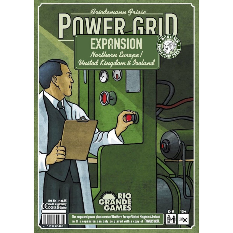 Power Grid Northern Europe/UK & Ireland- Board Game