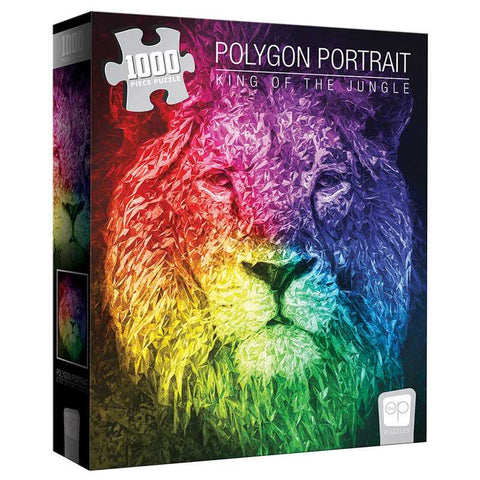 Polygon Portrait " King of the Jungle" 1000 Piece Puzzle
