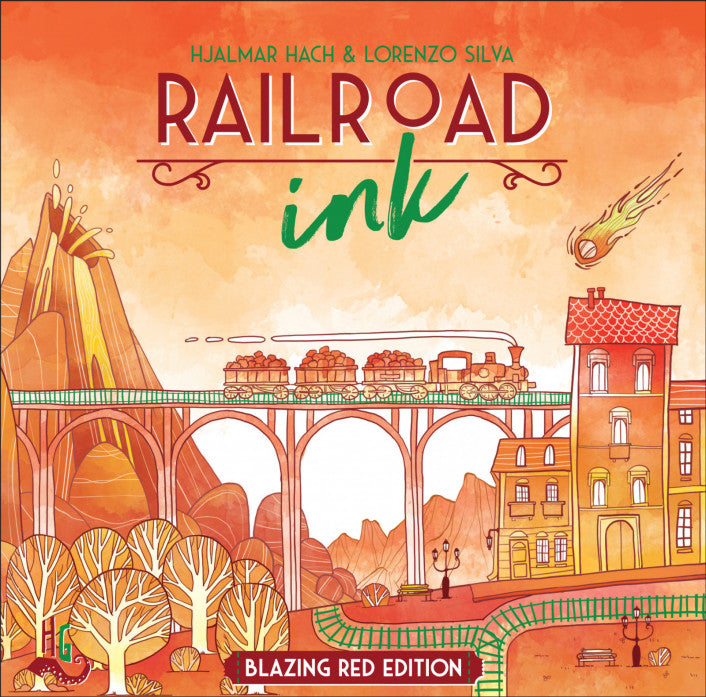 Railroad Ink Deep Red Edition - Board Game